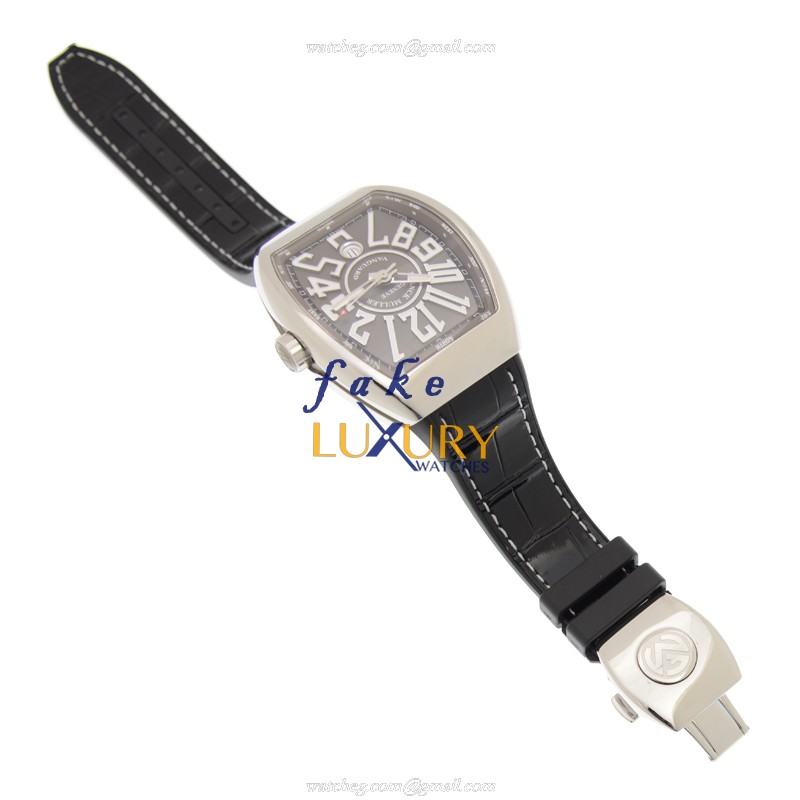 Franck Muller V 45 SC DT AC.TT VANGUARD - Replica Watch - Automatic - Gray Dial - Steel Case - Image 4