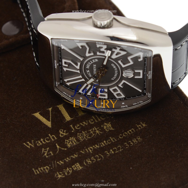 Franck Muller V 45 SC DT AC.TT VANGUARD - Replica Watch - Automatic - Gray Dial - Steel Case - Image 5