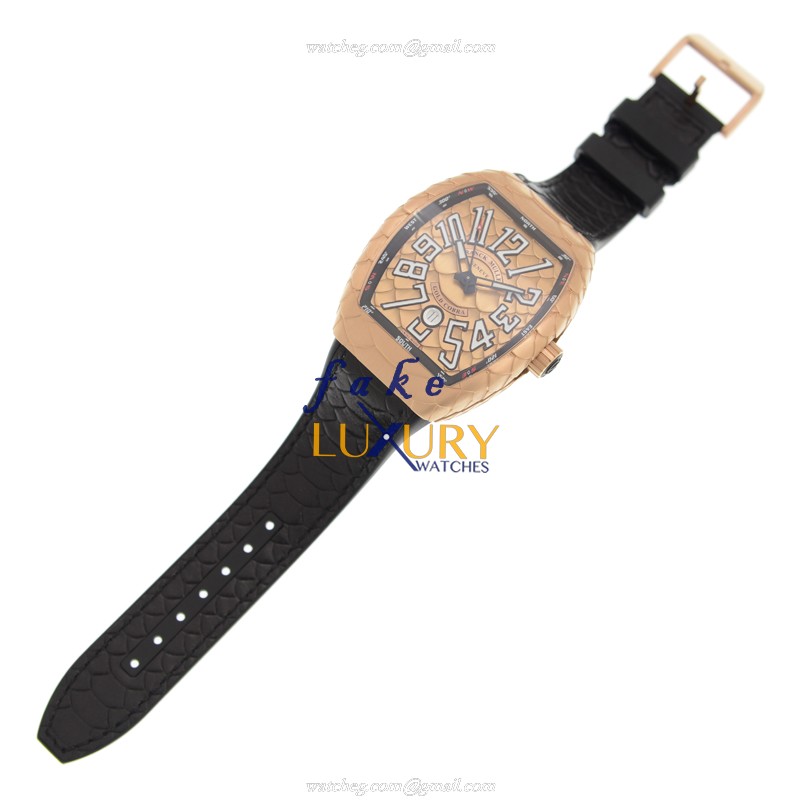 Franck Muller V 45 SC DT GOLD COBRA 5N.NR Vanguard Automatic Replica Watch, 18kt Rose Gold Case - Image 2
