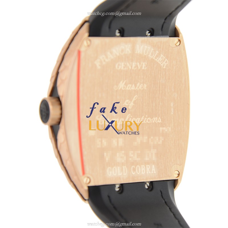 Franck Muller V 45 SC DT GOLD COBRA 5N.NR Vanguard Automatic Replica Watch, 18kt Rose Gold Case - Image 3