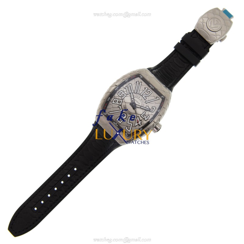 Franck Muller V 45 SC DT IRON COBRA AC.NR Automatic Stainless Steel Silver Dial Replica Watch - Image 2