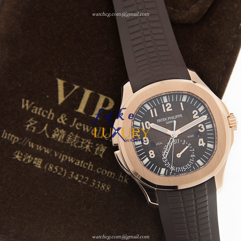 5164R-001 - Patek Philippe Aquanaut Replica Watch 5164R-001 - 18kt Rose Gold Automatic Brown Dial - Image 5