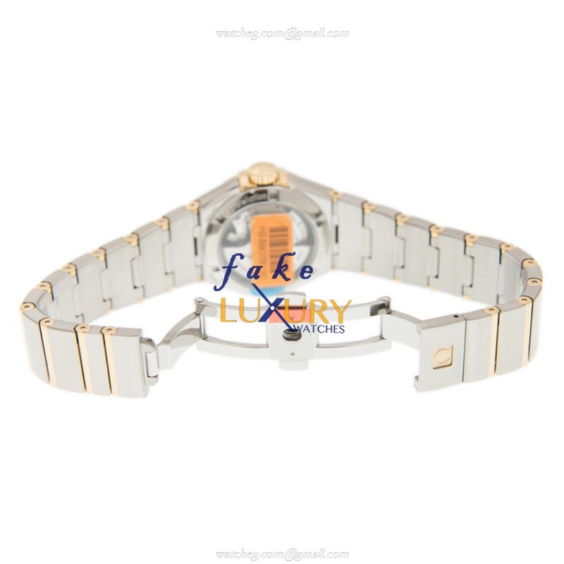 Omega 127.20.27.20.55.002 CONSTELLATION Auto 18kt Gold/Steel - White Dial - Replica Watch - Image 5