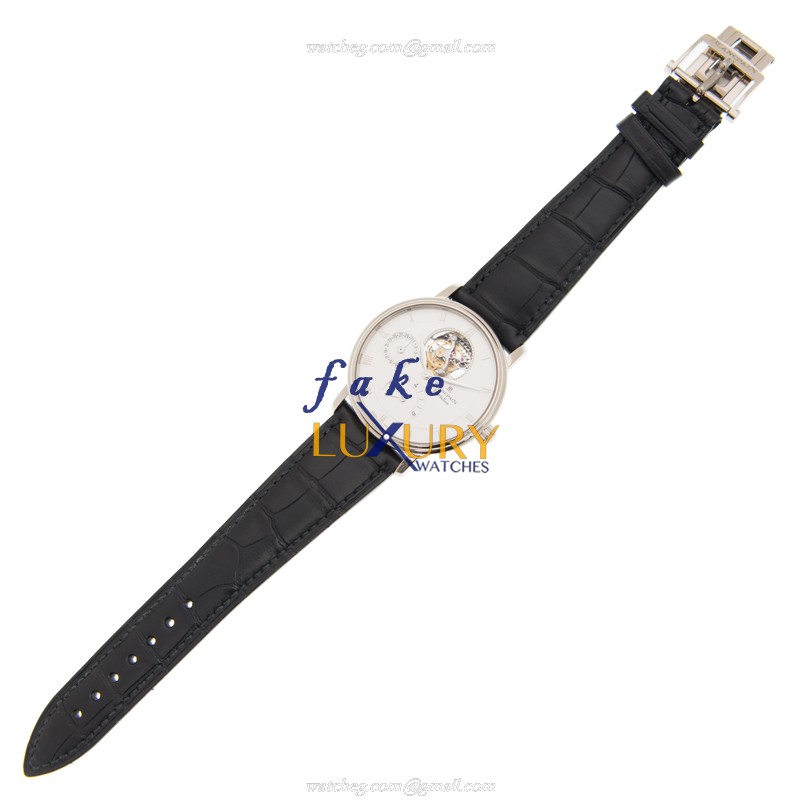 Blancpain 6025-1542-55B Villeret - Replica Watch - Automatic - 18kt White Gold - White Dial - Image 2
