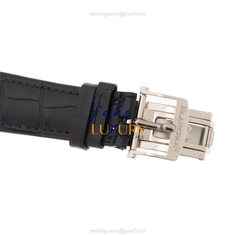 Blancpain 6025-1542-55B Villeret - Replica Watch - Automatic - 18kt White Gold - White Dial - Image 4