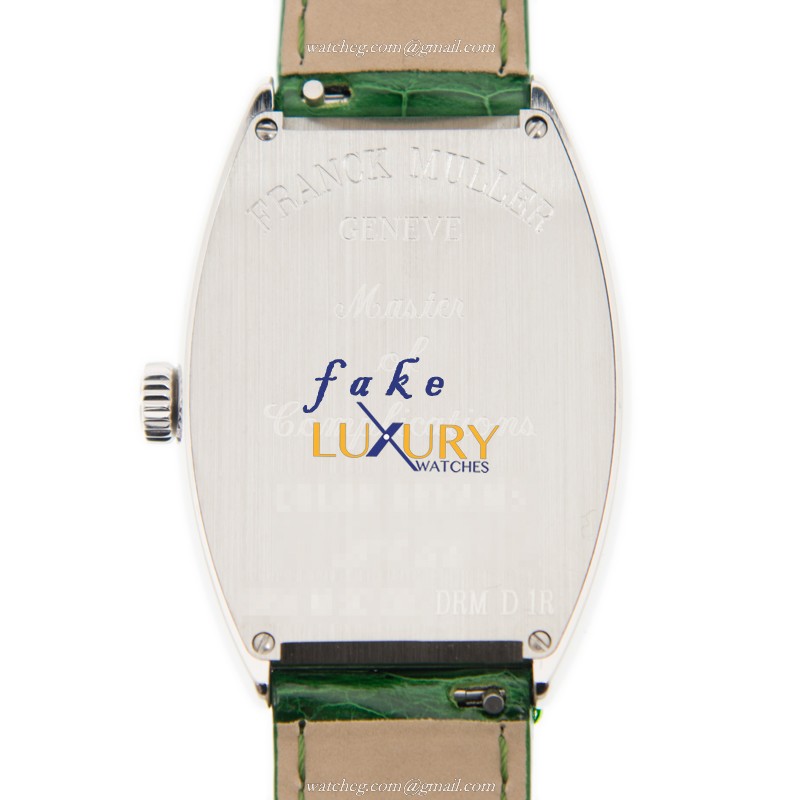 Franck Muller 5850M SC COL DRM D 1R AC CINTREE CURVEX Auto Stainless Steel Diamond Dial Green - Image 3
