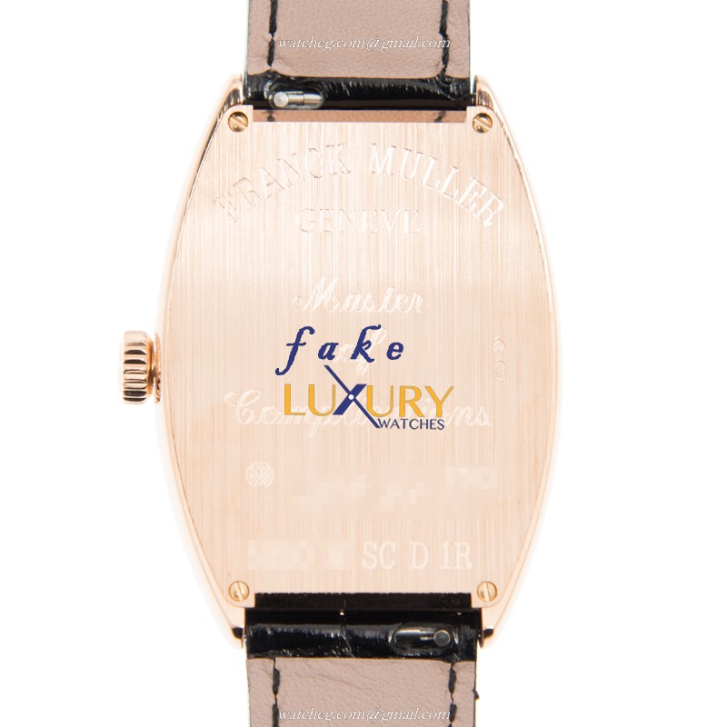 Franck Muller 5850 M SC D 1R 5N Cintree Curvex Replica Watch, Automatic, Rose Gold & Diamonds - Image 3