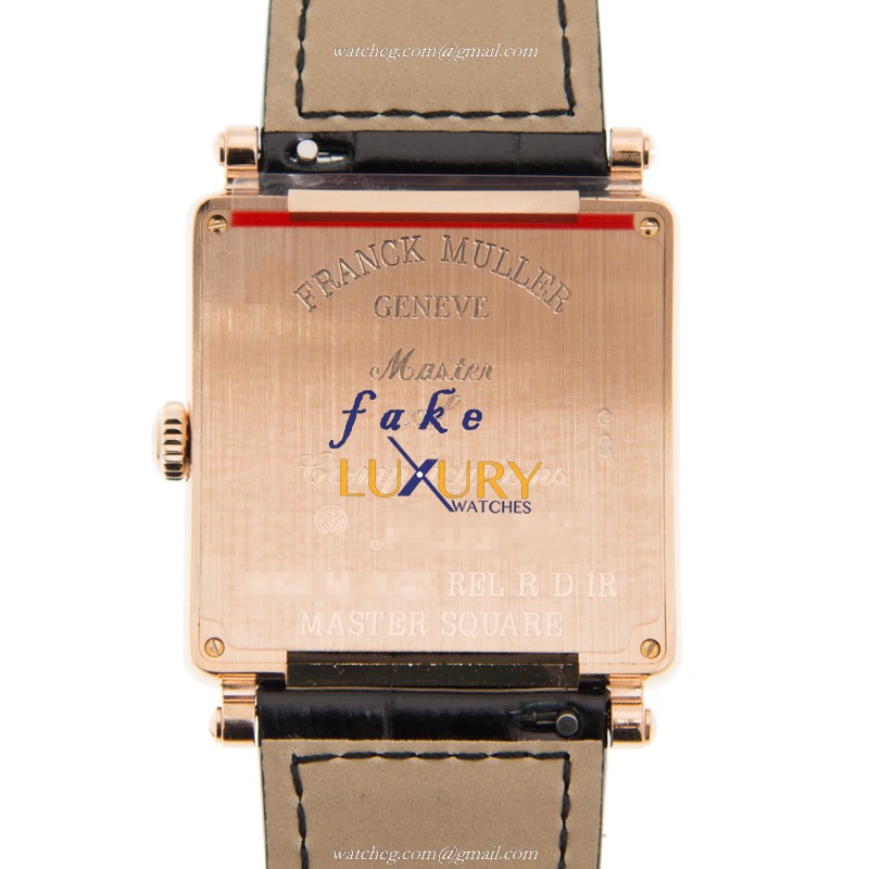 Franck Muller 6002 M B QZ REL R D 1R 5N Replica Watch, Quartz Movement, Rose Gold Case with Diamonds - Image 3