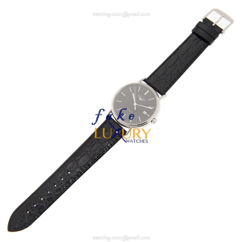 Longines L4.921.4.52.2 PRESENCE Automatic Stainless Steel Black Dial Replica Watch - Image 2
