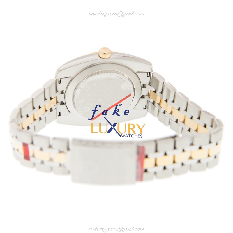 21013-62583-BK - Tudor CLASSIC Automatic 18kt Gold & Steel Replica Watch - Black Dial Silver & Gold - Image 4