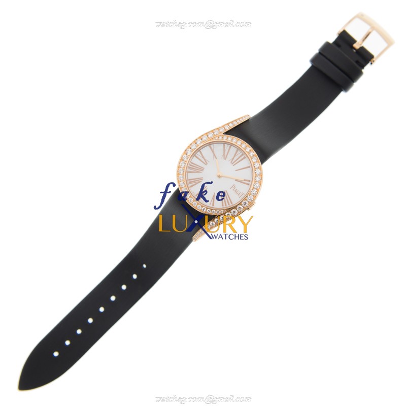 Piaget G0A41291 Limelight Replica Watch - Manual Wind - 32mm Rose Gold - White Mother of Pearl Dial - Image 2