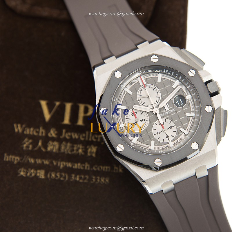 Audemars Piguet 26400IO.OO.A004CA.01 Royal Oak Offshore Automatic Gray Dial Titanium Replica Watch - Image 5