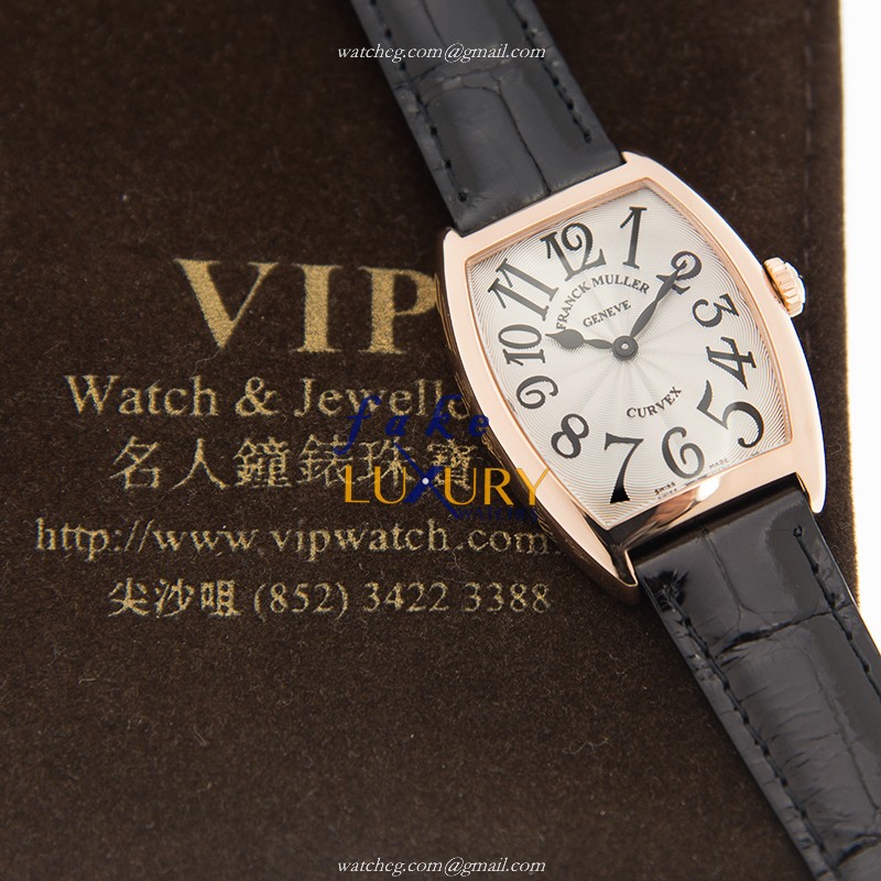 Franck Muller 7502QZ 5N CINTREE CURVEX Quartz 18kt Rose Gold Replica Watch, Model - Image 5