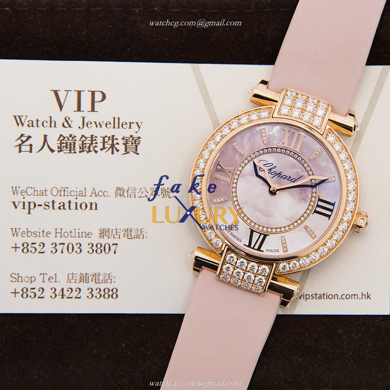 Chopard 384242-5006 IMPERIALE Automatic 18kt Rose Gold & Diamonds - Replica Watch - Pink Mother of - Image 5