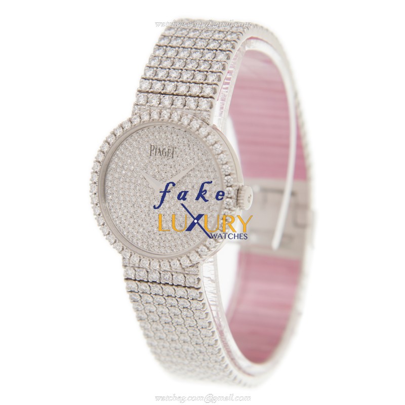 Piaget G0A38020 TRADITION Replica Watch - Manual Wind - 18kt White Gold & Diamond - Silver Dial - Image 3
