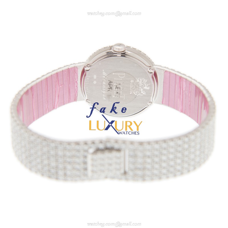 Piaget G0A38020 TRADITION Replica Watch - Manual Wind - 18kt White Gold & Diamond - Silver Dial - Image 4