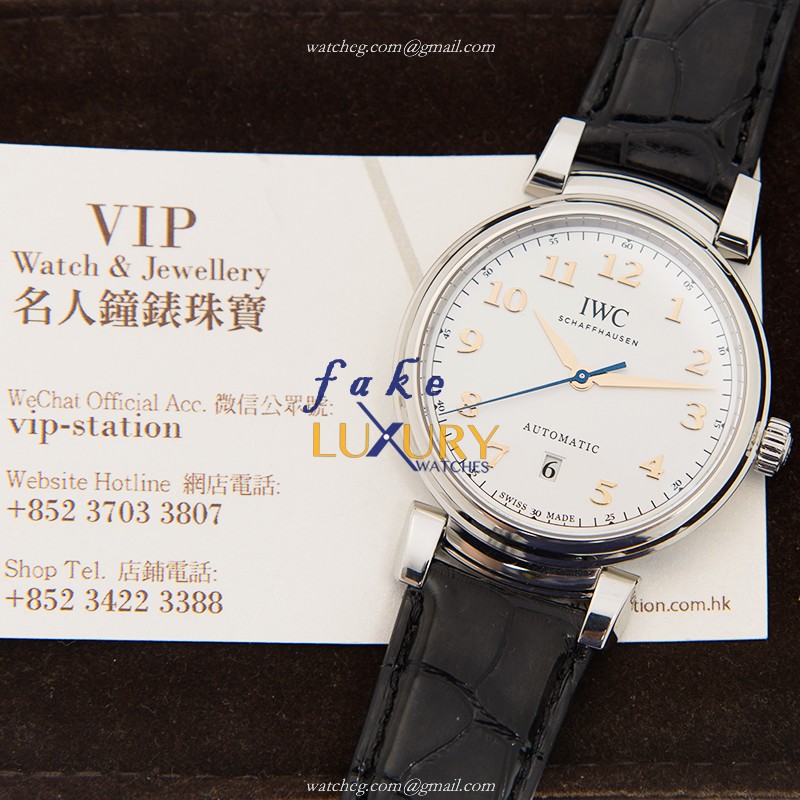 IWC IW356601 Da Vinci Automatic Stainless Steel Silver Dial Replica Watch - Image 5