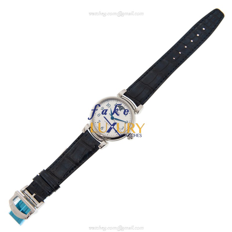 IWC Da Vinci IW459306 Replica Watch Automatic Silver Dial Blue Alligator Strap Steel Case - Image 2