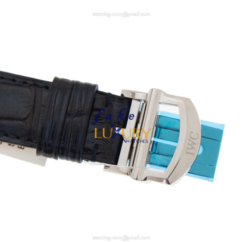 IWC Da Vinci IW459306 Replica Watch Automatic Silver Dial Blue Alligator Strap Steel Case - Image 4