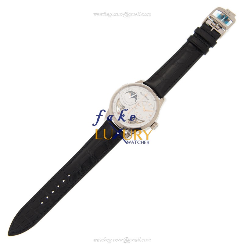 Jaeger-Lecoultre Q6043420 DUOMETRE Manual Wind 18kt White Gold Ceramic Bezel Replica Watch - Image 2