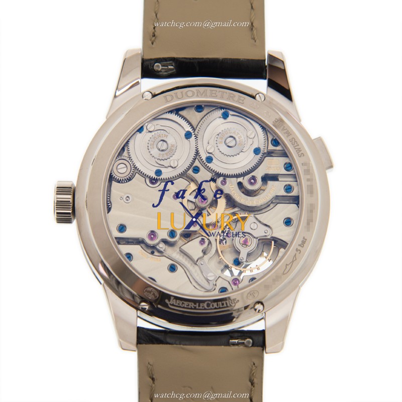 Jaeger-Lecoultre Q6043420 DUOMETRE Manual Wind 18kt White Gold Ceramic Bezel Replica Watch - Image 3