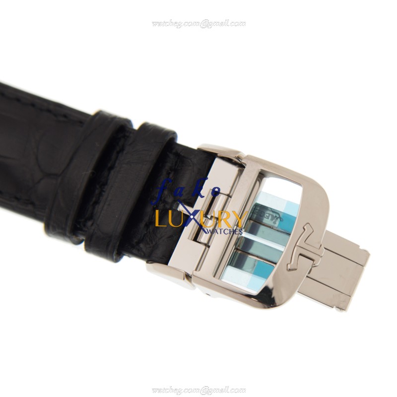 Jaeger-Lecoultre Q6043420 DUOMETRE Manual Wind 18kt White Gold Ceramic Bezel Replica Watch - Image 4