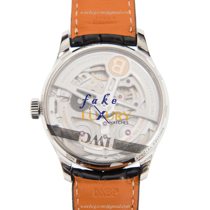 IWC IW500708 Portuguese Replica Watch, Automatic, Green Dial, Steel Case, Black Alligator Strap - Image 3