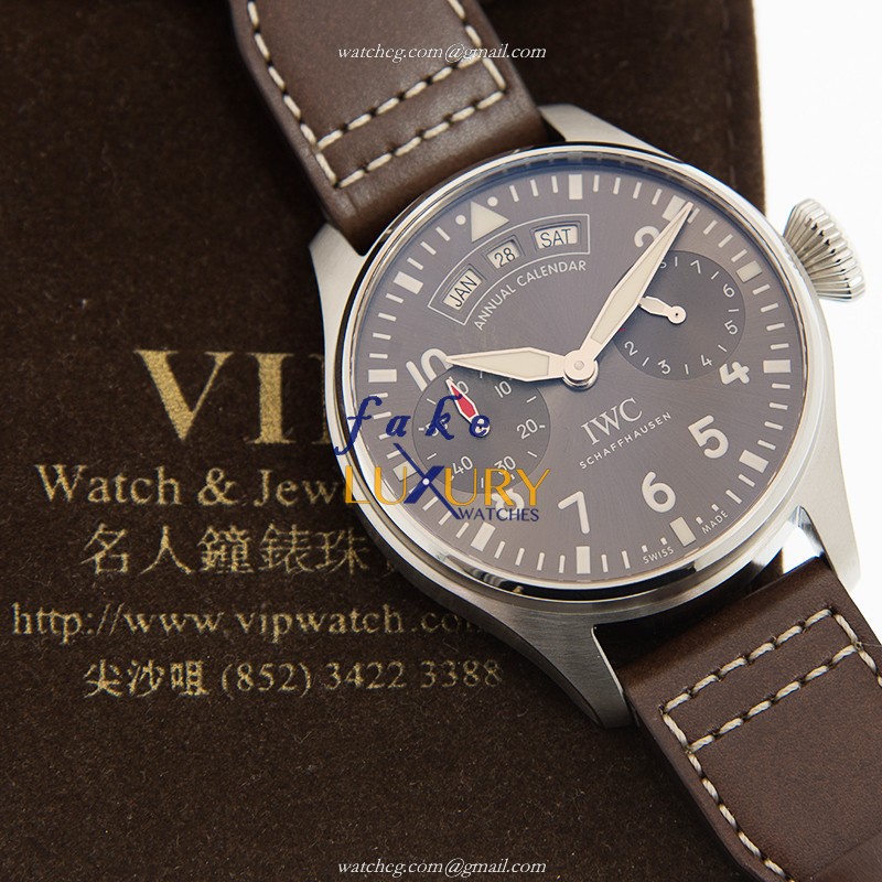 IWC IW502702 Pilots Replica Watch Automatic Movement Dark Grey Dial Steel Case - Image 5