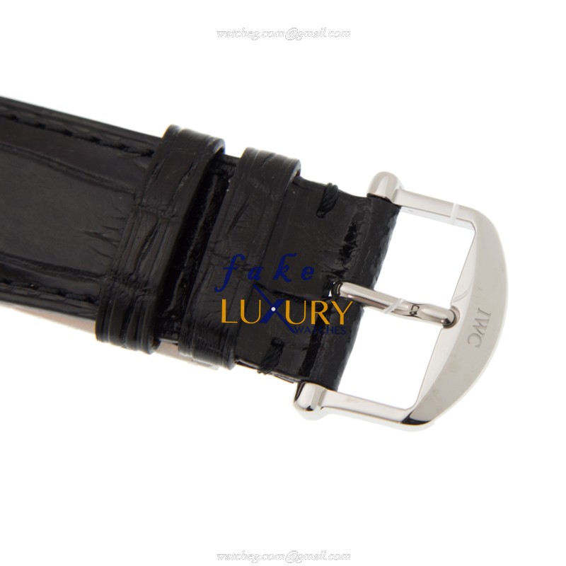 IWC IW511102 Portofino Replica Watch, Manual Wind, White Dial, Black Alligator Strap - Image 4