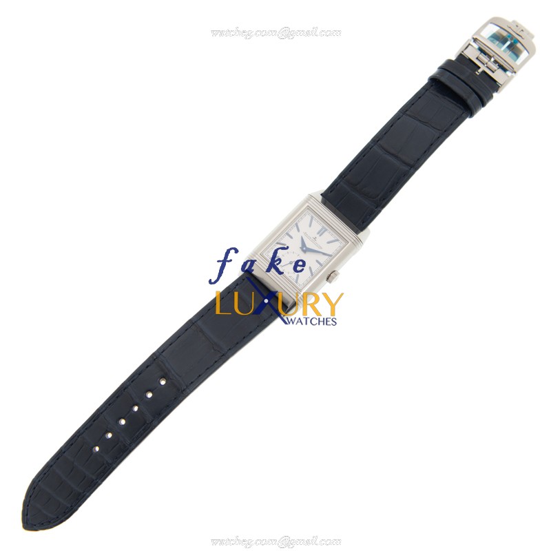 Jaeger-Lecoultre Q3908420 - Manual Wind Stainless Steel Replica Watch - Blue Leather Strap - 42.9 X - Image 2