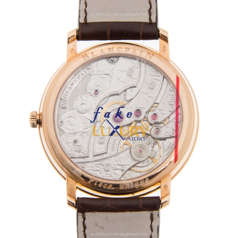 Blancpain 6615-3631-55B Villeret Replica Watch, White Dial, Rose Gold Case, Manual Wind - Image 3
