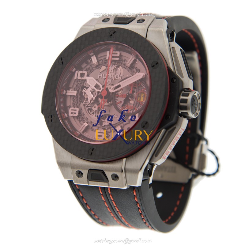 Hublot 401.NQ.0123.VR BIG BANG Automatic Titanium Watch, Model 15202ST.OO.1240ST.01, Red Dial - Image 3