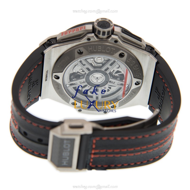 Hublot 401.NQ.0123.VR BIG BANG Automatic Titanium Watch, Model 15202ST.OO.1240ST.01, Red Dial - Image 4