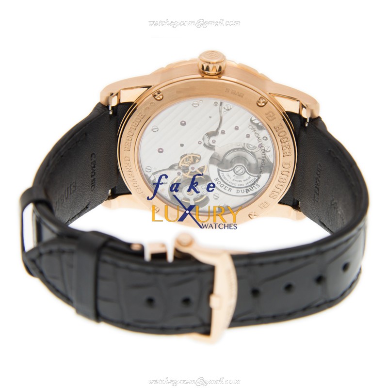 Roger Dubuis RDDBEX0351 Excalibur Replica Watch 42mm Rose Gold Automatic Silver Dial - Image 4