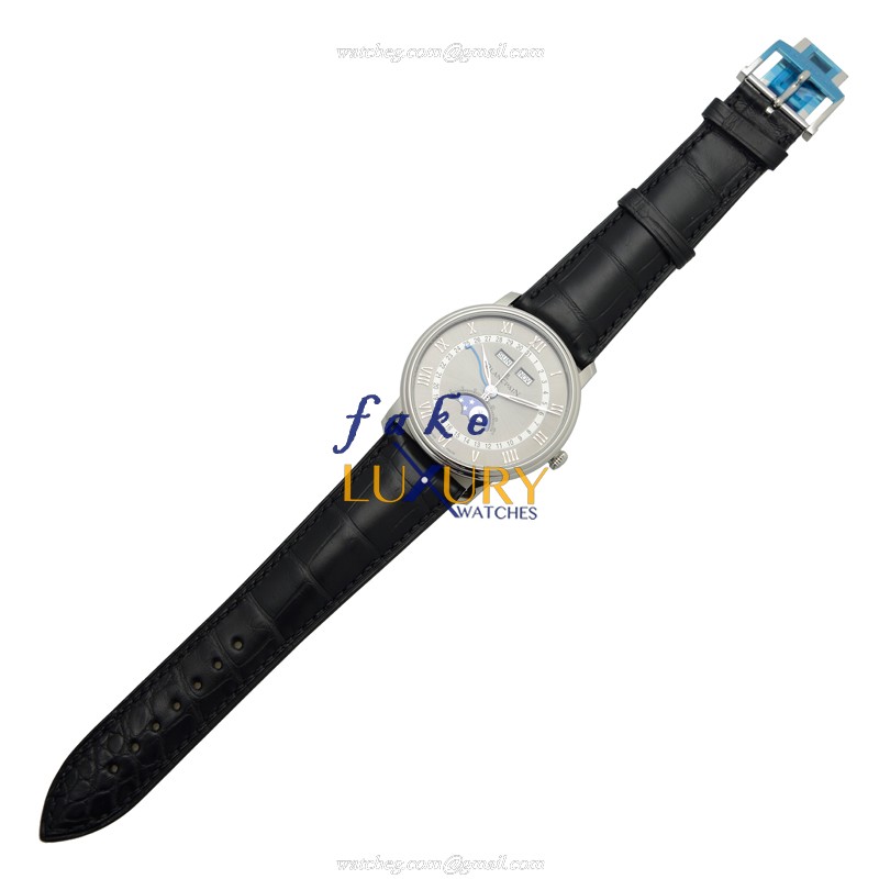 Blancpain 6654-1113-55B Villeret | Automatic | Steel | Gray Dial | Alligator Strap | Replica Watch - Image 2