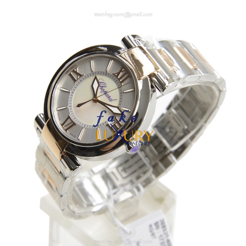 Chopard 388531-6002 IMPERIALE Automatic Stainless Steel Replica Watch, White Dial, Silver & Gold - Image 3