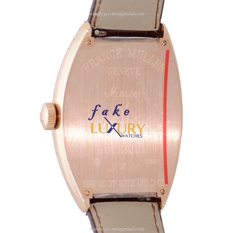 Franck Muller 8880 SC DT GOTH IND D CD 5N Gothique Automatic 18kt Rose Gold & Diamonds White Dial - Image 3