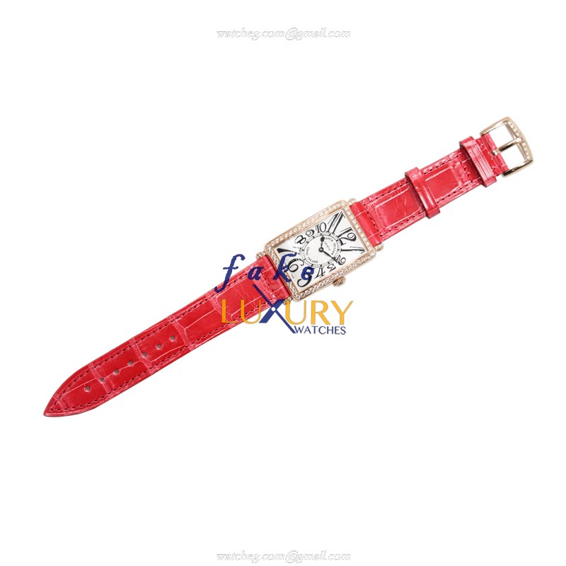 Franck Muller 952 QZ D 1R 5N Replica Watch Silver Dial Rose Gold Case Quartz Movement - Image 2
