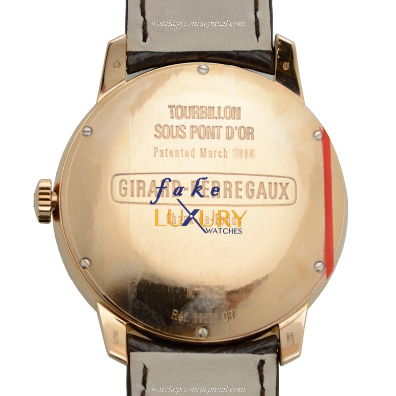 Girard Perregaux 1966 99535-52-131-BKBA Replica Watch, White Dial, 18kt Rose Gold Case, Automatic - Image 3