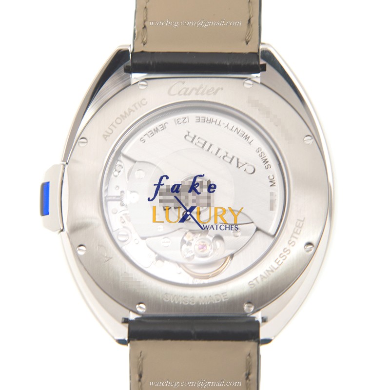 Cartier WSCL0018 CLe DE CARTIER Automatic Stainless Steel Replica Watch, Swiss Movement, Silver - Image 3