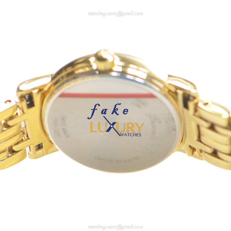 Longines L4.220.2.12.8 PRESENCE Replica Watch, Quartz Movement, White Dial, Gold-Plated Steel Case - Image 4