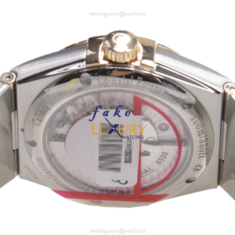 Omega 123.25.38.21.63.001 Constellation Auto 18kt Rose Magic Diamond Replica Watch - Image 4