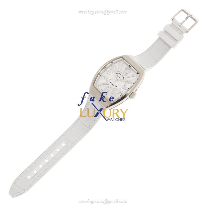 Franck Muller Vanguard V 32 QZ OG.BC Replica Watch, Quartz, Silver Dial, 18kt Gold Case - Image 2