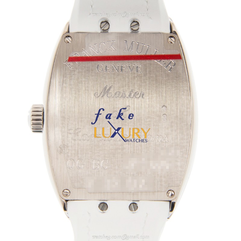Franck Muller Vanguard V 32 QZ OG.BC Replica Watch, Quartz, Silver Dial, 18kt Gold Case - Image 3