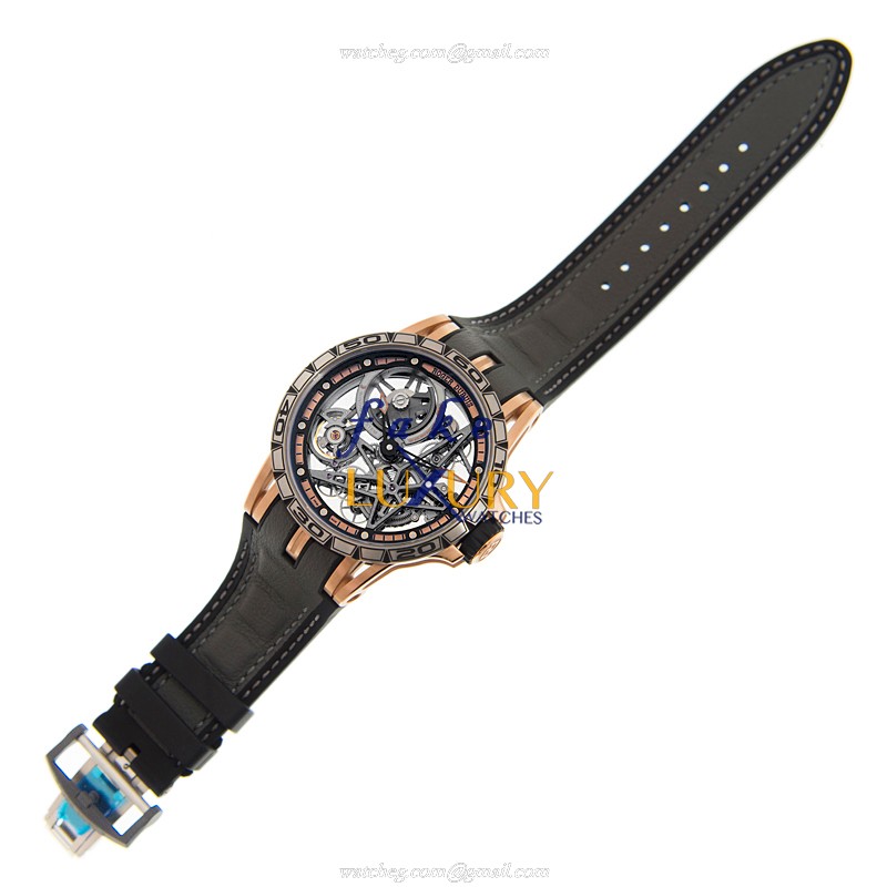 Roger Dubuis RDDBEX0574 Excalibur Replica Watch Automatic Titanium Transparent Skull Dial - Image 2