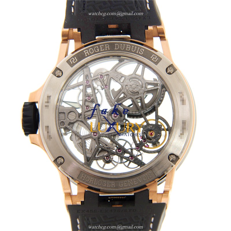 Roger Dubuis RDDBEX0574 Excalibur Replica Watch Automatic Titanium Transparent Skull Dial - Image 3