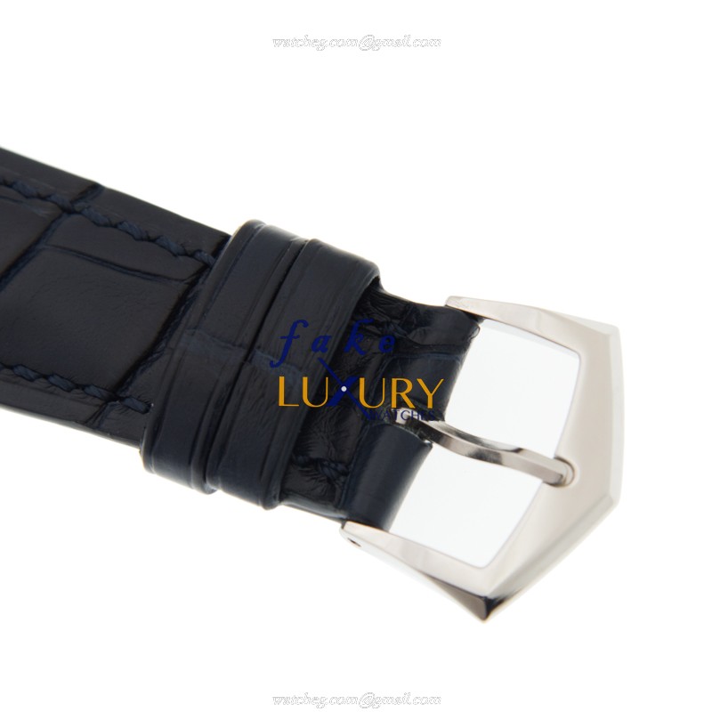 Patek Philippe 5905P-001 Replica Watch, Automatic Movement, Blue Dial, 950 Platinum Case, Alligator - Image 4
