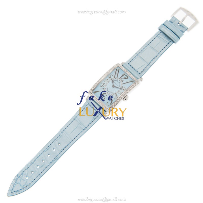 Franck Muller 952 QZ D 1R AC BLUE Replica Watch, Quartz Movement, Blue Dial, Stainless Steel & - Image 2