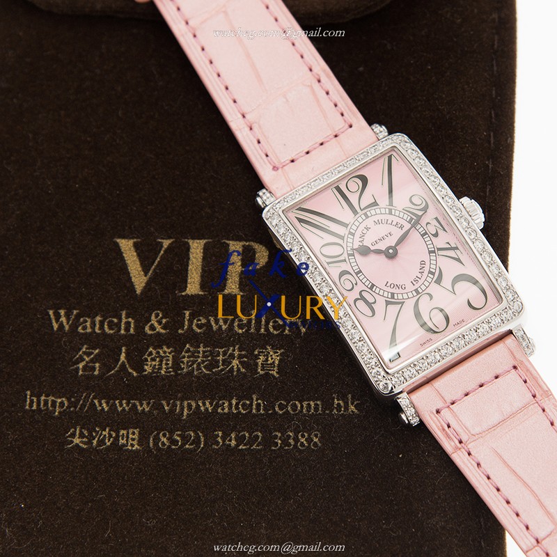 - FRANCK MULLER 952 QZ D 1R AC -PINK Replica Watch - Quartz - Pink Dial - Stainless Steel & - Image 5