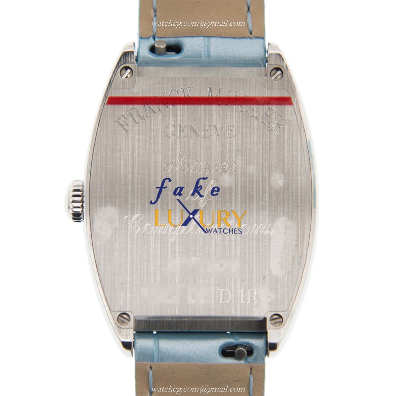 Franck Muller 7502 QZ D 1R AC-BLUE Replica Watch Quartz Blue Dial Stainless Steel Diamonds Cintree - Image 3
